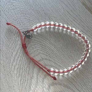 4Oceans Orange and Clear Beaded Bracelet